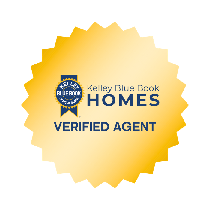 Kelley Blue Book Homes Verified Agent badge